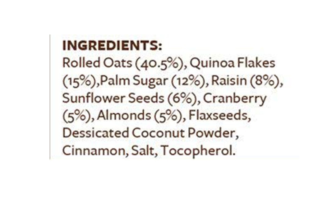 Nutty Yogi Quinoa And Almond Delight Muesli   Glass Bottle  300 grams